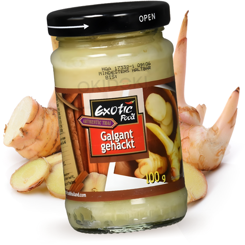 Galanga picada em óleo de soja (100g) - Exótica - Alimentação