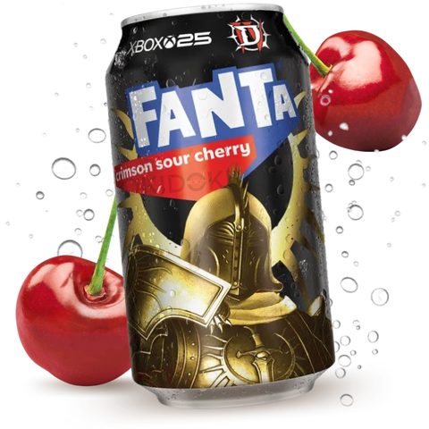 Fanta Bebida Gaseosa Sabor Cereza Ácida Crimson 355ml