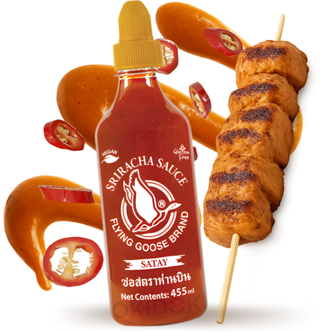 Flying Goose Sriracha Satay Chili Sauce (Vegan, Vegan, Gluten Free) 525g