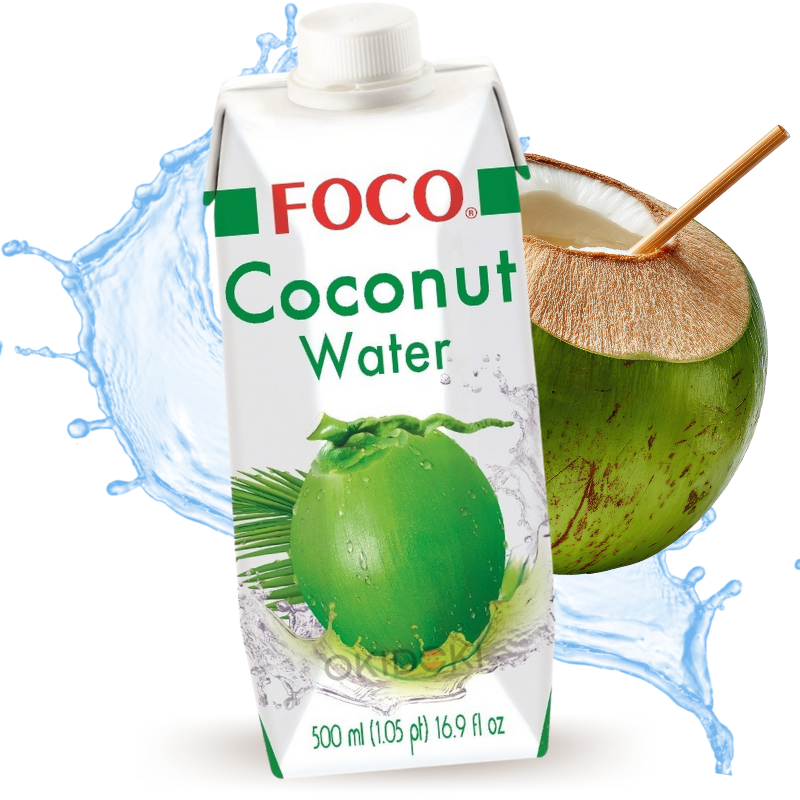 Foco Agua de Coco 100% Natural 500ml | OKIDOKI Asian Market