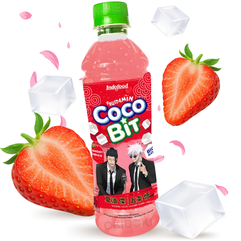 Fruitamin (Jujutsu Kaisen) Bebida de Fresa Sakura con Nata de Coco (Halal) 350ml