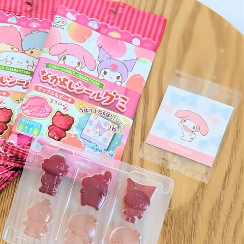 Fujiya Peko × Sanrio Nakayoshi Gummies with Stickers 19g