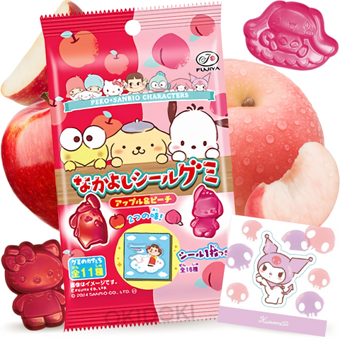 Fujiya Peko × Sanrio Nakayoshi Gummies with Stickers 19g