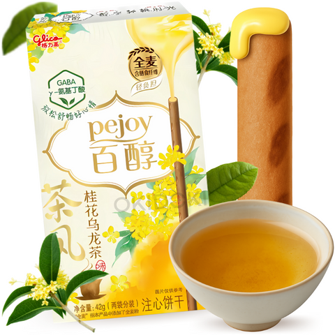Glico Pejoy Palitos Rellenos con Crema de Té Oolong y Osmanthus 42g