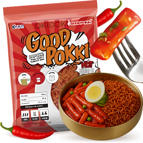 Goodpokki Rapokki Kit Korean Hot Sauce Flavor 250g