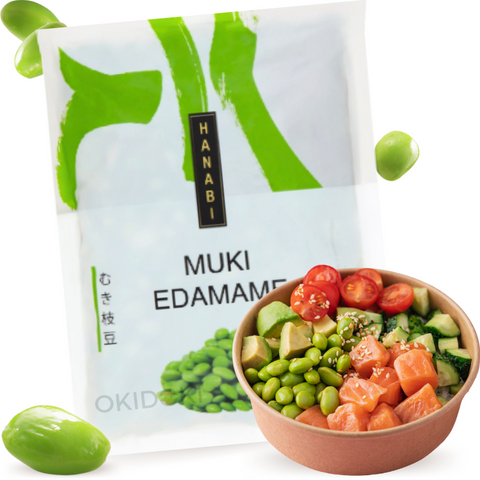 HANABI EDAMAME GEPELD EN ZONDER SCHELP BEVROREN 500g