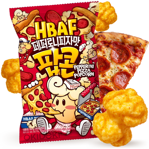 HBAF Pipocas com sabor a Pizza de Pepperoni 80g