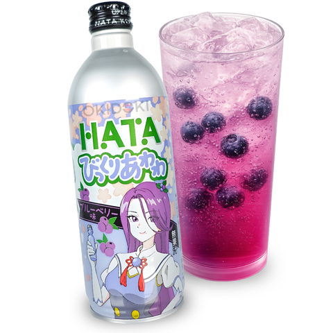 Hata Ramune Bebida Soda Sabor Arándano 500ml