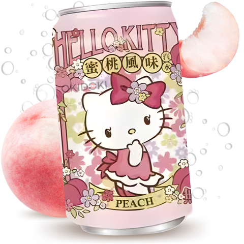 Hello Kitty Refresco Soda Sabor Melocotón 330ml