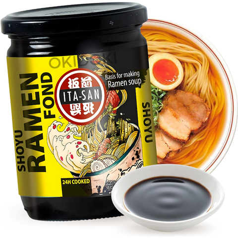 Caldo concentrado Ita-san para ramen sabor shoyu 440ml