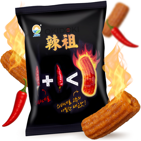 Jiuri Snack Tteokbokki Crujiente Sabor Extra Picante 90g