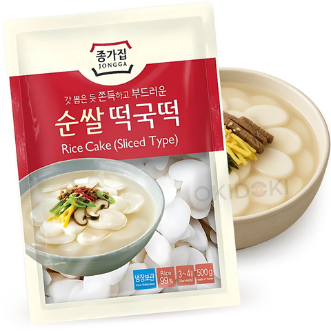 Bolo de Arroz Coreano Fresco Jongga Tteokguk (&lt;4°c) 1kg