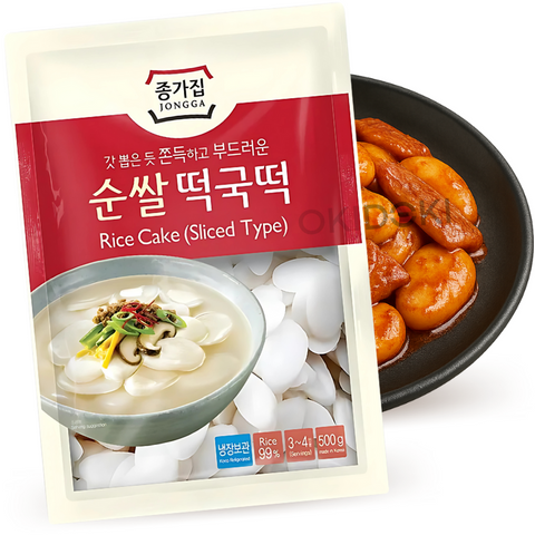 Bolo de Arroz Coreano Fresco Jongga Tteokguk (&lt;4°c) 1kg
