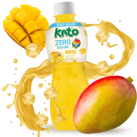 Kato Drink Mango Smaak met Nata de Coco (Suikervrij, Halal) 320ml