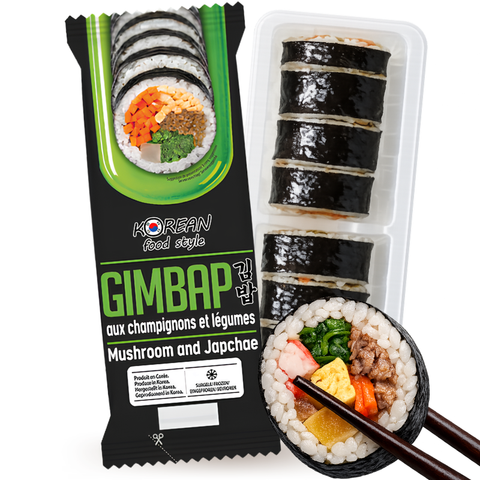 Kfs Koreaanse Gimbap met Japchae, Paddestoelen en Groenten (Magnetron) 230g