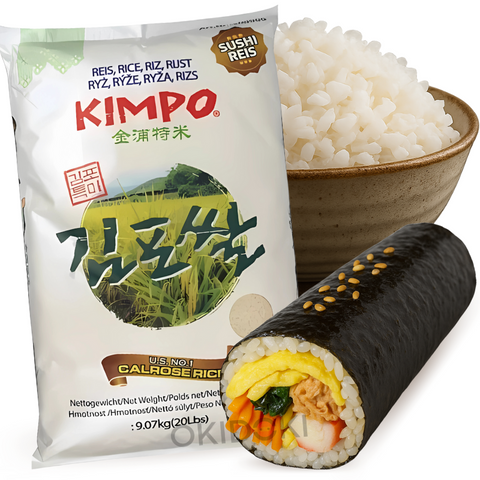 Kimpo Arroz Coreano para Sushi /  Bibimbap / Gimbap (Grano Medio) 9.07kg