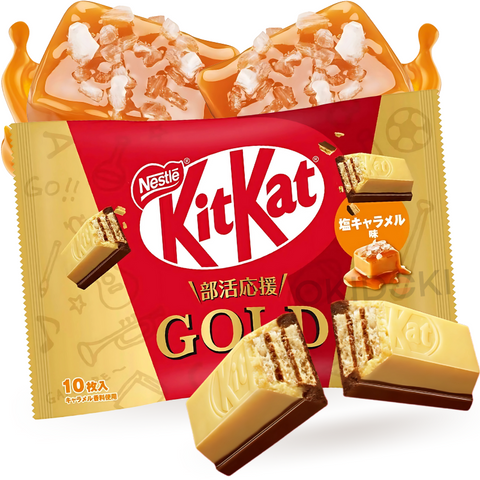 Kit Kat Japonés Sabor Caramelo Salado Gold 10uds 116g