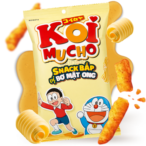Koikeya Koimucho Corn Snack Butter and Honey Flavor (Doraemon) 57g