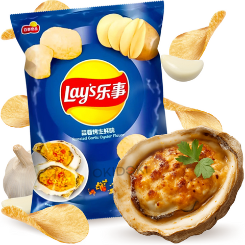 Lay's Patatas Fritas de Ostras y Ajo Asado 70g