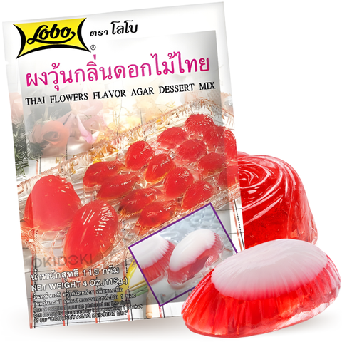 Lobo Mezcla para Postre de Agar con Flores (Halal, Vegetariano) 115g