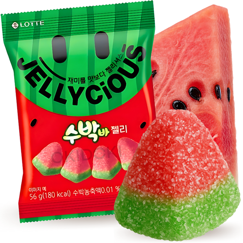 Gomas Lotte com sabor a melancia 57g