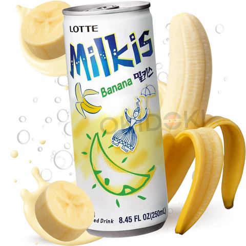 Lotte Milkis Banana Refresco Coreano 250ml