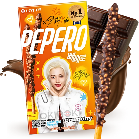 Lotte Pepero Stray Kids Crunchy (Halal) 39g