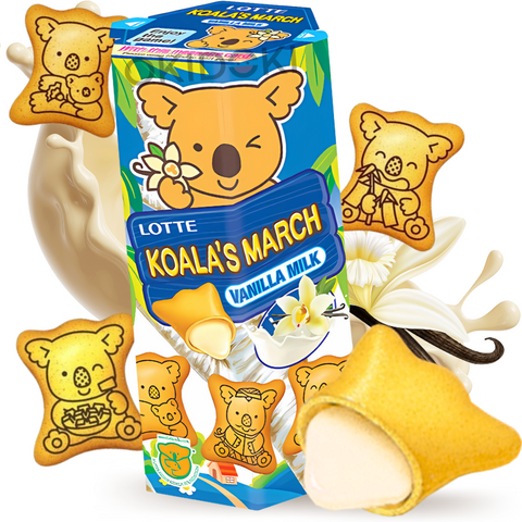 Lotte Koala's March Galleta Rellena Crema Leche Vainilla (Halal) 37g