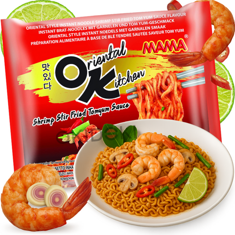 Mama Oriental Kitchen Fideos Salteados con Salsa Tom Yum y Gambas 85g