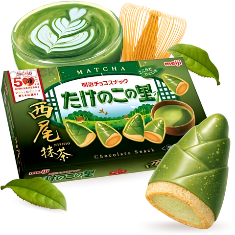 Meiji Takenoko No Sato Sabor Matcha Nishio 61g