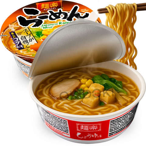 Menraku Bowl Japanse Ramen Miso Smaak 90,9 g