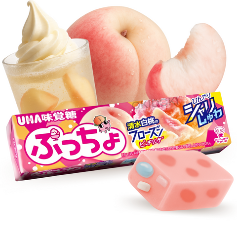 Mikakuto Puccho Caramelos Masticables Soda Melocotón Helado 10uds 50g