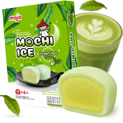 Mojo Helado de Mochi Sabor Matcha (Halal) 6uds 228g