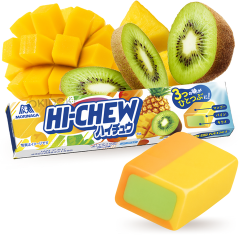 Morinaga Hi-Chew Candies sabor Tropical Mix 12 unidades 55,2g