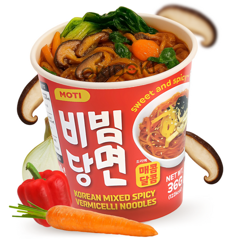 Moti Bowl Japchae (Massa de batata-doce frita) Sabor doce e picante 35g
