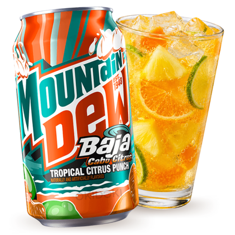 Mountain Dew Baja Cabo Citrus 355ml