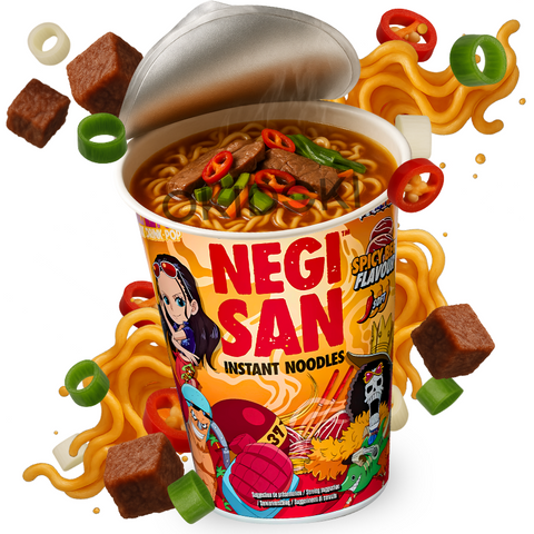 Negisan One Piece Cup Noodles Mild Beef Flavor 65g