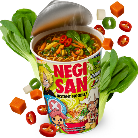Negisan One Piece Cup Noodles Groentesmaak Mild Pittig 65g