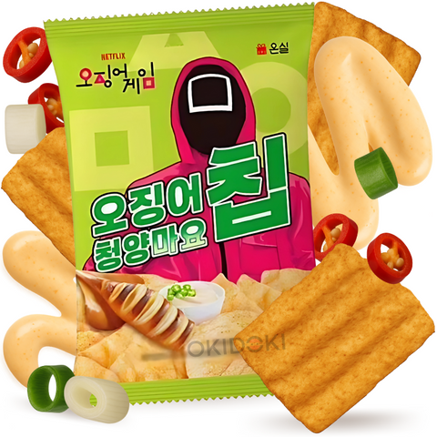 Netflix Squid Game Chips de Mayo Picante con Chile Cheongyang 50g