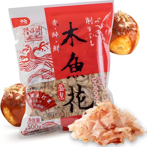 New Pacific Katsuobushi Copos de Bonito Seco y Ahumado (sushi/udon/takoyaki) 500g