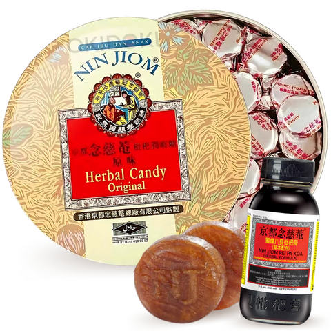 Nin Jiom Caramelos Balsámicos de Hierbas sabor Original (Halal) 60g