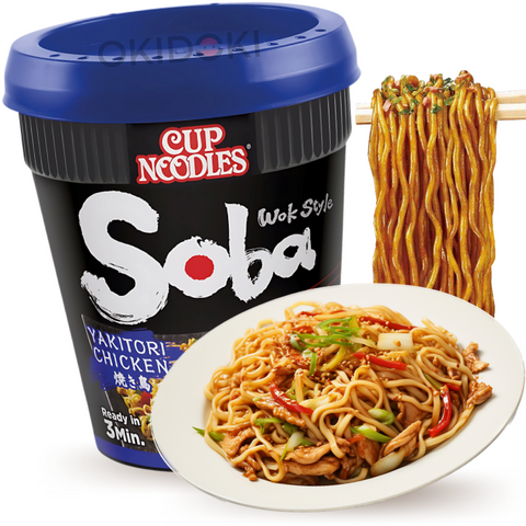Nissin Cup Soba Yakisoba sabor Pollo Yakitori 89g