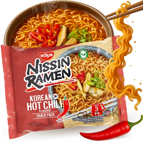 Nissin Ramen sabor Chile Picante Coreano (Vegetariano) 65.2g