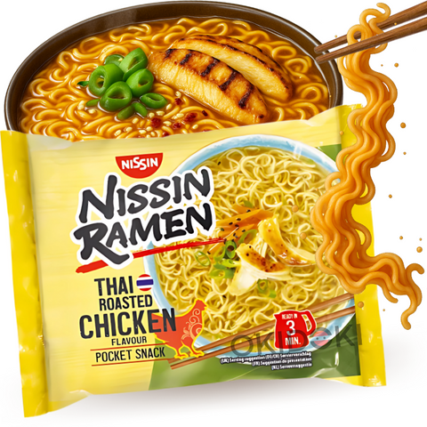 Nissin Ramen sabor Pollo Asado Tailandés 65g