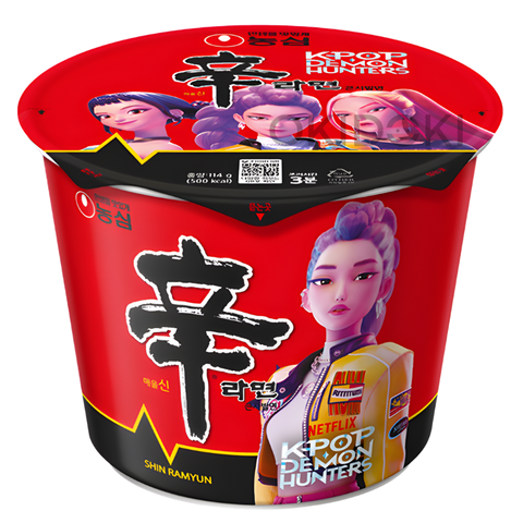 Nongshim Big Bowl Shin Ramyun Original (Edición K-Pop Demon Hunter) 114g