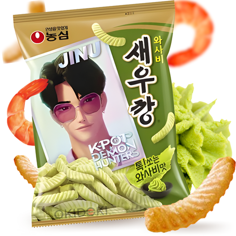 Nongshim Crackers de Gamba Sabor Wasabi (Edición Kpop Demon Hunters) 90g