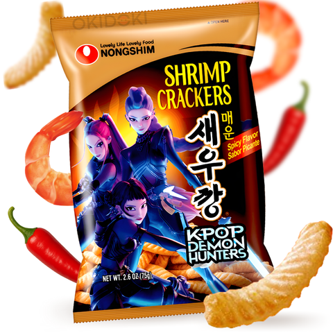 Nongshim Crackers de Gambas Picante (Edición K-Pop Demon Hunter) 90g