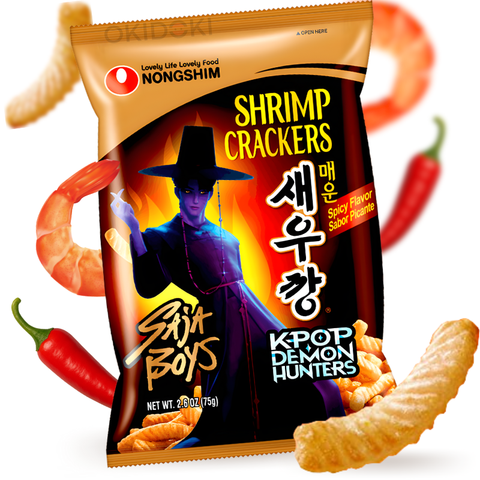 Nongshim Crackers de Gambas Picante (Edición K-Pop Demon Hunter) 90g