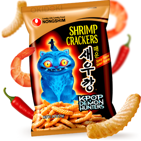 Nongshim Crackers de Gambas Picante (Edición K-Pop Demon Hunter) 90g