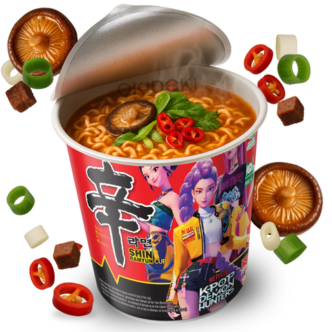 Nongshim Cup Shin Ramyun Ramen Picante (Edición K-Pop Demon Hunter) 65g